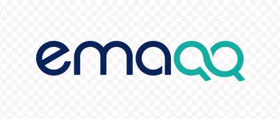 Logo emaqq platform hiburan online Indonesia